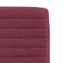 Sillas de comedor 4 unidades tela rojo tinto