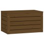 Aufbewahrungsbox aus massivem Kiefernholz honigbraun 59,5x36,5x33 cm von vidaXL, Schränke und Lagerung - Ref: Foro24-823617, ...