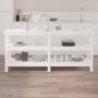 Werkbank aus massivem Kiefernholz weiß 181x50x80 cm von vidaXL, Arbeitstische - Ref: Foro24-823655, Preis: 214,12 €, Rabatt: %