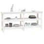 Solid white pine wood workbench 181x50x80 cm by vidaXL, Work tables - Ref: Foro24-823655, Price: 212,02 €, Discount: %