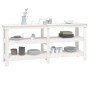 Werkbank aus massivem Kiefernholz weiß 181x50x80 cm von vidaXL, Arbeitstische - Ref: Foro24-823655, Preis: 214,12 €, Rabatt: %