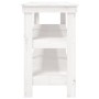Werkbank aus massivem Kiefernholz weiß 181x50x80 cm von vidaXL, Arbeitstische - Ref: Foro24-823655, Preis: 214,12 €, Rabatt: %