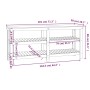 Werkbank aus massivem Kiefernholz weiß 181x50x80 cm von vidaXL, Arbeitstische - Ref: Foro24-823655, Preis: 214,12 €, Rabatt: %