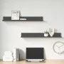Wall shelves 2 pcs solid gray pine wood 80x11x9 cm by vidaXL, Shelves and shelves - Ref: Foro24-823606, Price: 29,73 €, Disco...