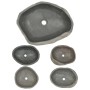 Oval river stone washbasin 45-53 cm by vidaXL, Sinks - Ref: Foro24-242668, Price: 139,72 €, Discount: %