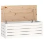 Aufbewahrungsbox aus massivem Kiefernholz weiß 89x36,5x33 cm von vidaXL, Schränke und Lagerung - Ref: Foro24-823620, Preis: 7...
