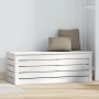 Aufbewahrungsbox aus massivem Kiefernholz weiß 89x36,5x33 cm von vidaXL, Schränke und Lagerung - Ref: Foro24-823620, Preis: 7...
