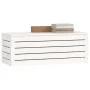 Solid white pine storage box 89x36.5x33 cm by vidaXL, Closets and storage - Ref: Foro24-823620, Price: 76,57 €, Discount: %