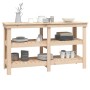 Solid pine wood workbench 142.5x50x80 cm by vidaXL, Work tables - Ref: Foro24-823649, Price: 141,59 €, Discount: %