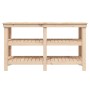 Solid pine wood workbench 142.5x50x80 cm by vidaXL, Work tables - Ref: Foro24-823649, Price: 141,59 €, Discount: %