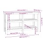 Solid pine wood workbench 142.5x50x80 cm by vidaXL, Work tables - Ref: Foro24-823649, Price: 141,59 €, Discount: %