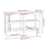 Solid pine wood workbench 142.5x50x80 cm by vidaXL, Work tables - Ref: Foro24-823649, Price: 140,19 €, Discount: %