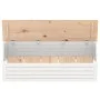Aufbewahrungsbox aus massivem weißem Kiefernholz, 109 x 36,5 x 33 cm von vidaXL, Schränke und Lagerung - Ref: Foro24-823625, ...