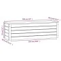 Solid white pine wood storage box 109x36.5x33 cm by vidaXL, Closets and storage - Ref: Foro24-823625, Price: 89,59 €, Discoun...