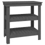 Solid gray pine wood workbench 78.5x50x80 cm by vidaXL, Work tables - Ref: Foro24-823641, Price: 111,94 €, Discount: %