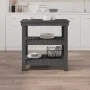 Banco de trabajo de madera maciza de pino gris 78,5x50x80 cm de vidaXL, Mesas de trabajo - Ref: Foro24-823641, Precio: 111,91...