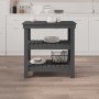 Werkbank aus massivem Kiefernholz grau 78,5x50x80 cm von vidaXL, Arbeitstische - Ref: Foro24-823641, Preis: 113,35 €, Rabatt: %