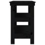 Werkbank aus massivem Kiefernholz schwarz 110,5x50x80 cm von vidaXL, Arbeitstische - Ref: Foro24-823648, Preis: 143,40 €, Rab...