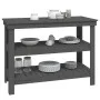 Solid gray pine wood workbench 110.5x50x80 cm by vidaXL, Work tables - Ref: Foro24-823646, Price: 123,27 €, Discount: %