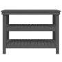 Solid gray pine wood workbench 110.5x50x80 cm by vidaXL, Work tables - Ref: Foro24-823646, Price: 124,64 €, Discount: %