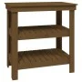 Solid pine wood workbench honey brown 78.5x50x80 cm by vidaXL, Work tables - Ref: Foro24-823642, Price: 87,23 €, Discount: %