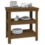Werkbank aus massivem Kiefernholz, honigbraun, 78,5 x 50 x 80 cm von vidaXL, Arbeitstische - Ref: Foro24-823642, Preis: 88,05...