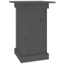 Pflanzenstütze aus massivem, grauem Kiefernholz, 40 x 40 x 60 cm von vidaXL, Topfständer - Ref: Foro24-823631, Preis: 57,98 €...