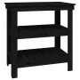 Solid black pine wood workbench 78.5x50x80 cm by vidaXL, Work tables - Ref: Foro24-823643, Price: 93,10 €, Discount: %