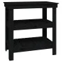 Solid black pine wood workbench 78.5x50x80 cm by vidaXL, Work tables - Ref: Foro24-823643, Price: 92,17 €, Discount: %