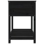 Planter with shelf solid black pine wood 111.5x54x81 cm by vidaXL, Pots and planters - Ref: Foro24-823791, Price: 112,15 €, D...