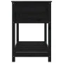 Planter with shelf solid black pine wood 111.5x54x81 cm by vidaXL, Pots and planters - Ref: Foro24-823791, Price: 110,58 €, D...