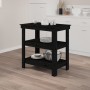 Solid black pine wood workbench 78.5x50x80 cm by vidaXL, Work tables - Ref: Foro24-823643, Price: 93,10 €, Discount: %