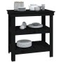 Solid black pine wood workbench 78.5x50x80 cm by vidaXL, Work tables - Ref: Foro24-823643, Price: 93,10 €, Discount: %