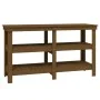 Solid pine wood workbench honey brown 142.5x50x80 cm by vidaXL, Work tables - Ref: Foro24-823652, Price: 137,89 €, Discount: %