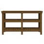 Solid pine wood workbench honey brown 142.5x50x80 cm by vidaXL, Work tables - Ref: Foro24-823652, Price: 139,30 €, Discount: %