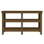 Solid pine wood workbench honey brown 142.5x50x80 cm by vidaXL, Work tables - Ref: Foro24-823652, Price: 137,89 €, Discount: %