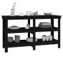 Solid black pine wood workbench 142.5x50x80 cm by vidaXL, Work tables - Ref: Foro24-823653, Price: 125,78 €, Discount: %