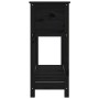 Planter with shelf solid black pine wood 111.5x34.5x81 cm by vidaXL, Pots and planters - Ref: Foro24-823770, Price: 119,61 €,...