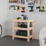 Solid pine wood workbench 78.5x50x80 cm by vidaXL, Work tables - Ref: Foro24-823639, Price: 96,00 €, Discount: %