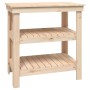 Solid pine wood workbench 78.5x50x80 cm by vidaXL, Work tables - Ref: Foro24-823639, Price: 96,00 €, Discount: %