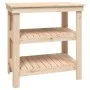 Solid pine wood workbench 78.5x50x80 cm by vidaXL, Work tables - Ref: Foro24-823639, Price: 94,76 €, Discount: %