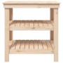 Solid pine wood workbench 78.5x50x80 cm by vidaXL, Work tables - Ref: Foro24-823639, Price: 96,00 €, Discount: %