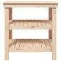 Solid pine wood workbench 78.5x50x80 cm by vidaXL, Work tables - Ref: Foro24-823639, Price: 94,76 €, Discount: %