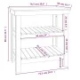 Werkbank aus massivem Kiefernholz, 78,5 x 50 x 80 cm von vidaXL, Arbeitstische - Ref: Foro24-823639, Preis: 96,00 €, Rabatt: %