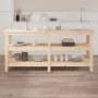 Solid pine wood workbench 181x50x80 cm by vidaXL, Work tables - Ref: Foro24-823654, Price: 191,39 €, Discount: %