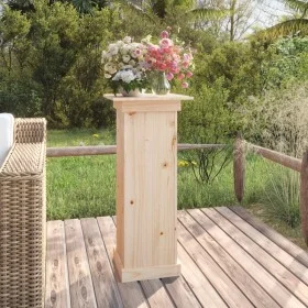 Soporte para plantas madera maciza de pino 40x40x90 cm de vidaXL, Soportes para macetas - Ref: Foro24-823634, Precio: 63,30 €...