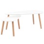 Coffee tables 2 units solid white pine wood by vidaXL, Coffee table - Ref: Foro24-244731, Price: 98,46 €, Discount: %