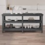 Solid gray pine wood workbench 181x50x80 cm by vidaXL, Work tables - Ref: Foro24-823656, Price: 218,57 €, Discount: %