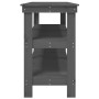 Solid gray pine wood workbench 181x50x80 cm by vidaXL, Work tables - Ref: Foro24-823656, Price: 218,57 €, Discount: %