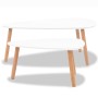 Coffee tables 2 units solid white pine wood by vidaXL, Coffee table - Ref: Foro24-244731, Price: 98,46 €, Discount: %